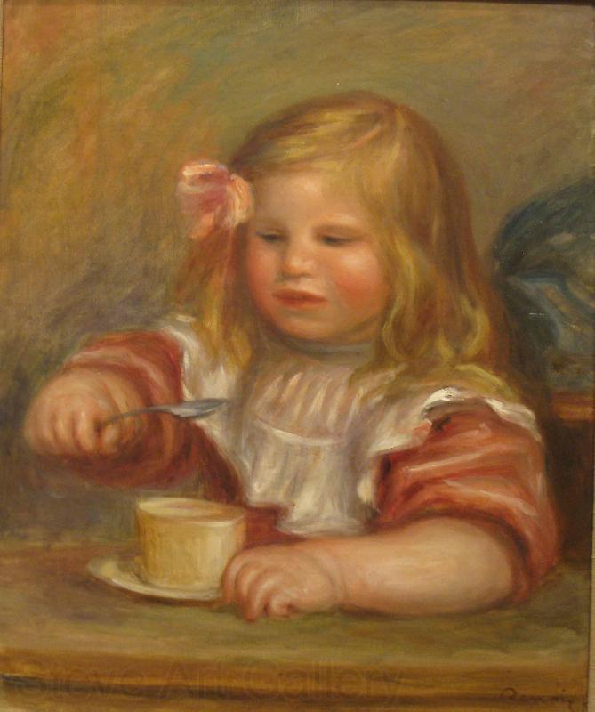 Pierre-Auguste Renoir Coco Eating His Soup Spain oil painting art